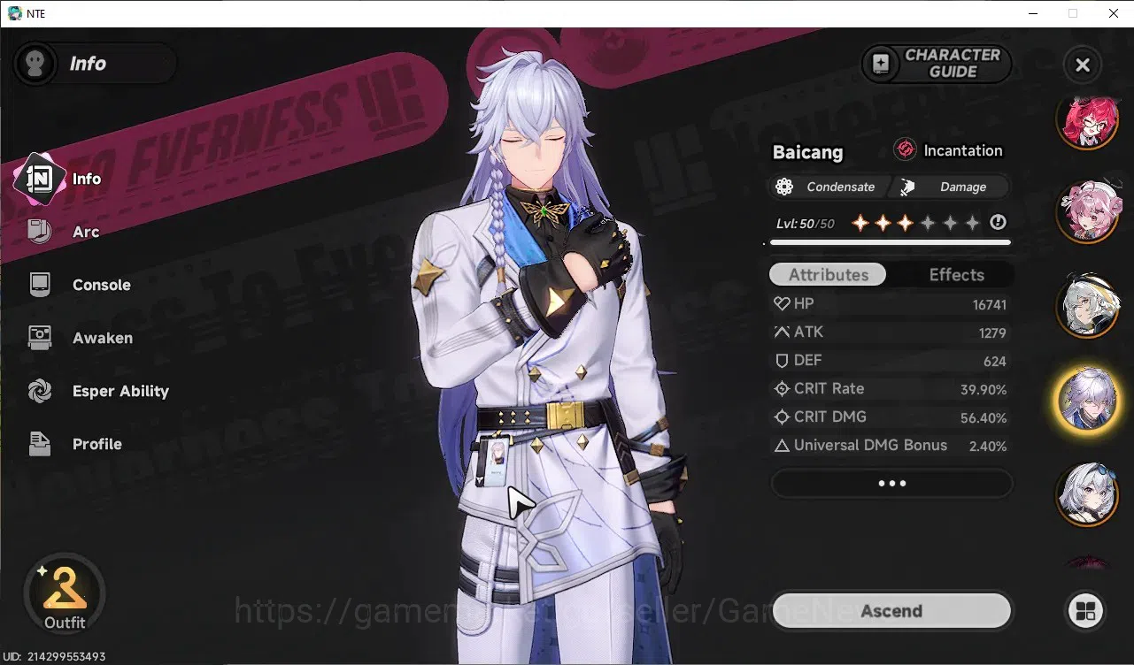 Neverness to Everness Accounts GLOBAL SEA|HL33|TL26|4k Annulith|7 SSR Lacrimosa,N image 11
