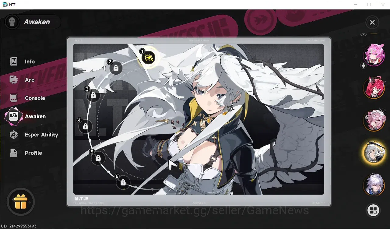 Neverness to Everness Accounts GLOBAL SEA|HL33|TL26|4k Annulith|7 SSR Lacrimosa,N image 8