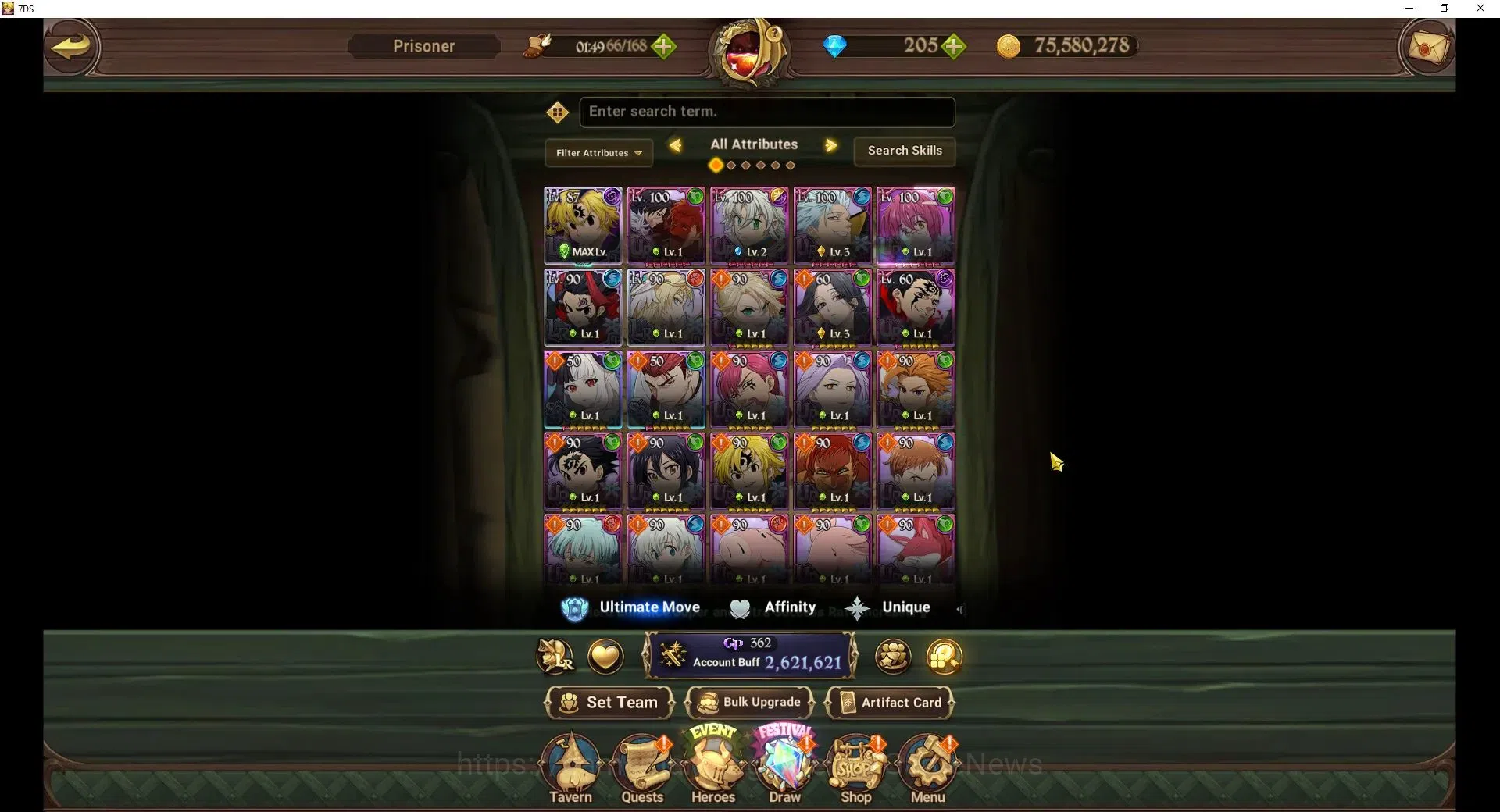 The Seven Deadly Sins: Grand Cross Accounts Global|2,6M CC|205 DM+140 LS|4 LR+6 UR|NMeli6/6,HG image 5