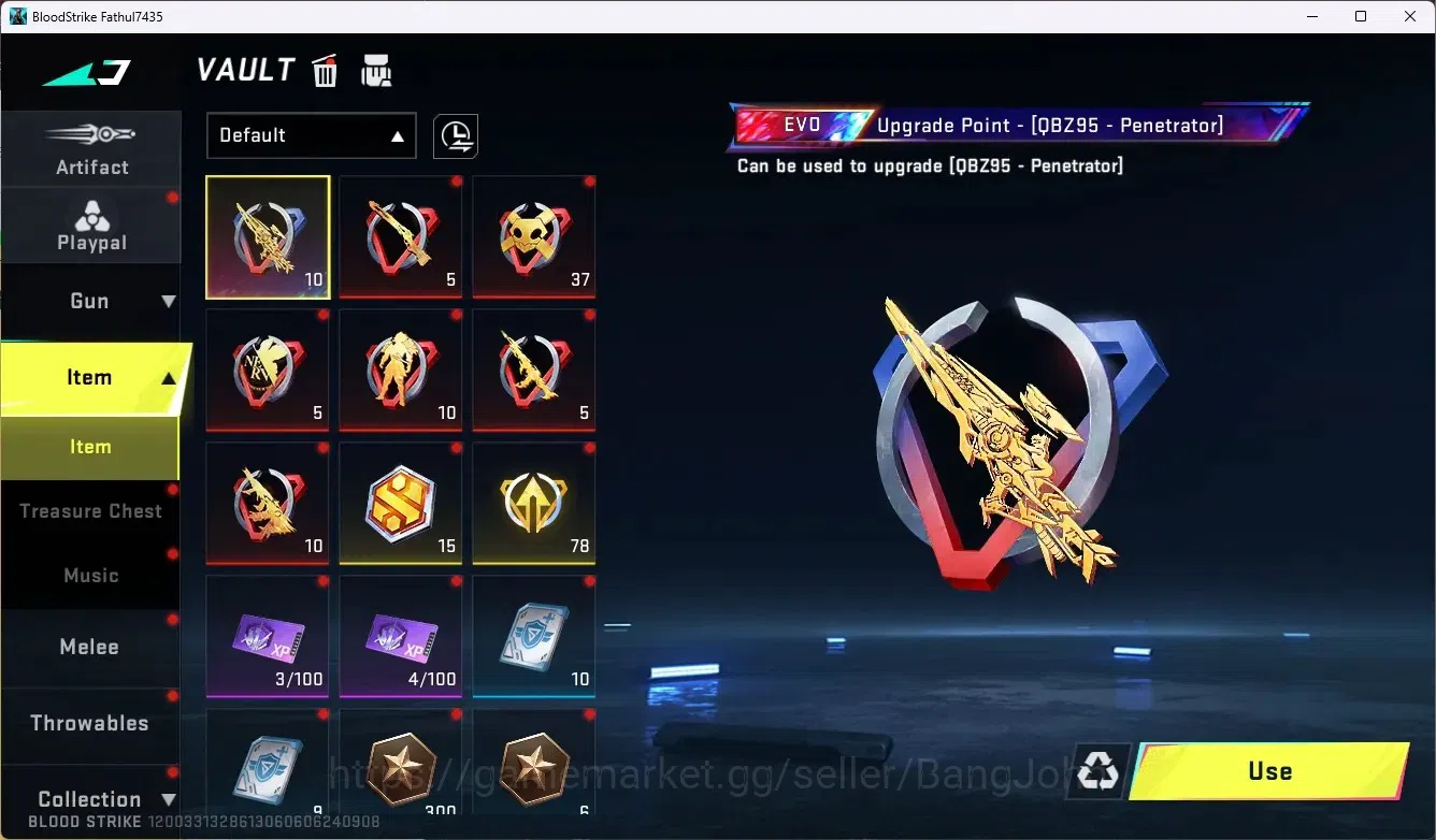 Blood Strike Accounts ASIA|Ultra Melee One-Handed Axe|1 Evo Fal-Evolved| image 16