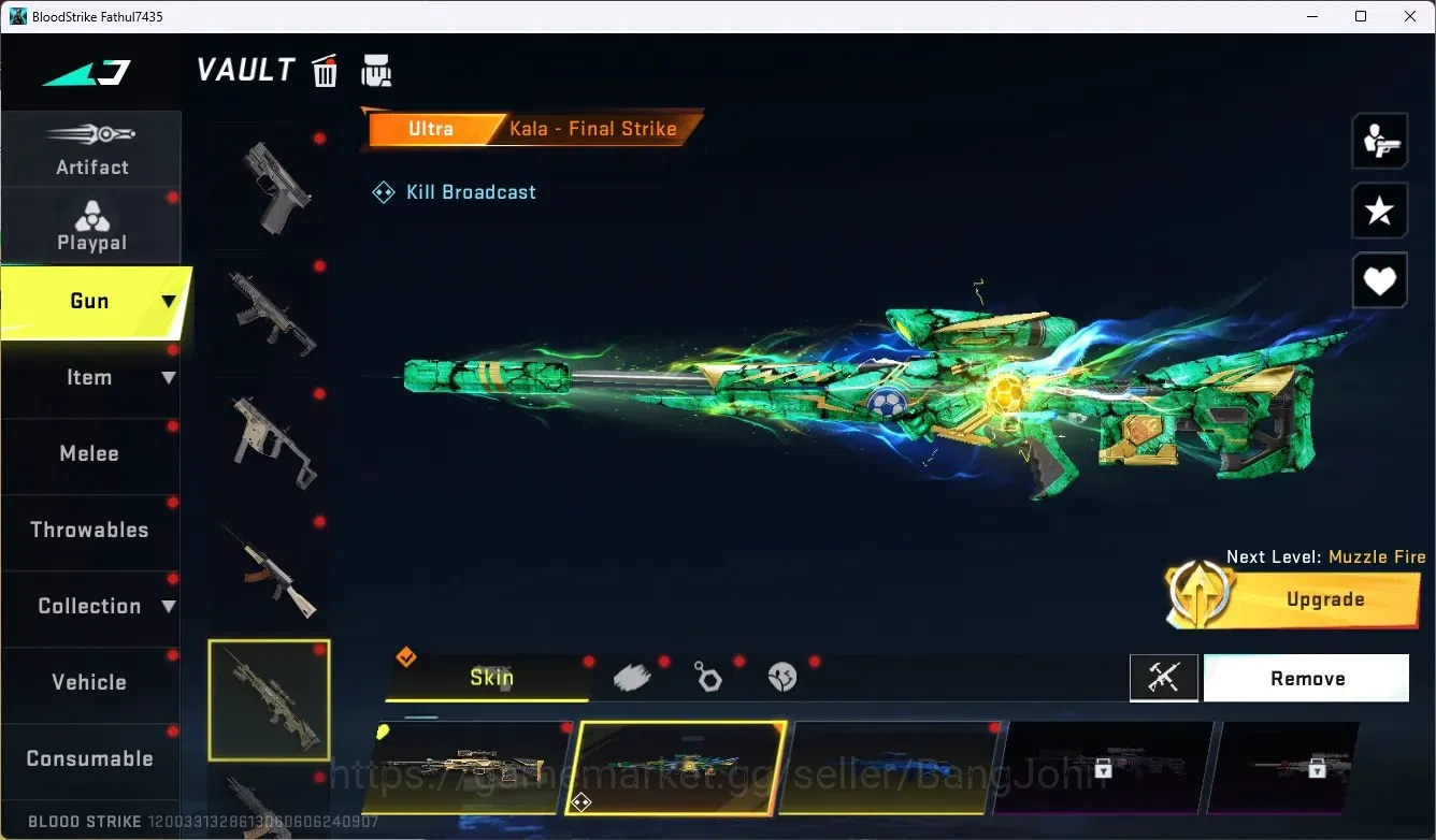 Blood Strike Accounts ASIA|Ultra Melee One-Handed Axe|1 Evo Fal-Evolved| image 4
