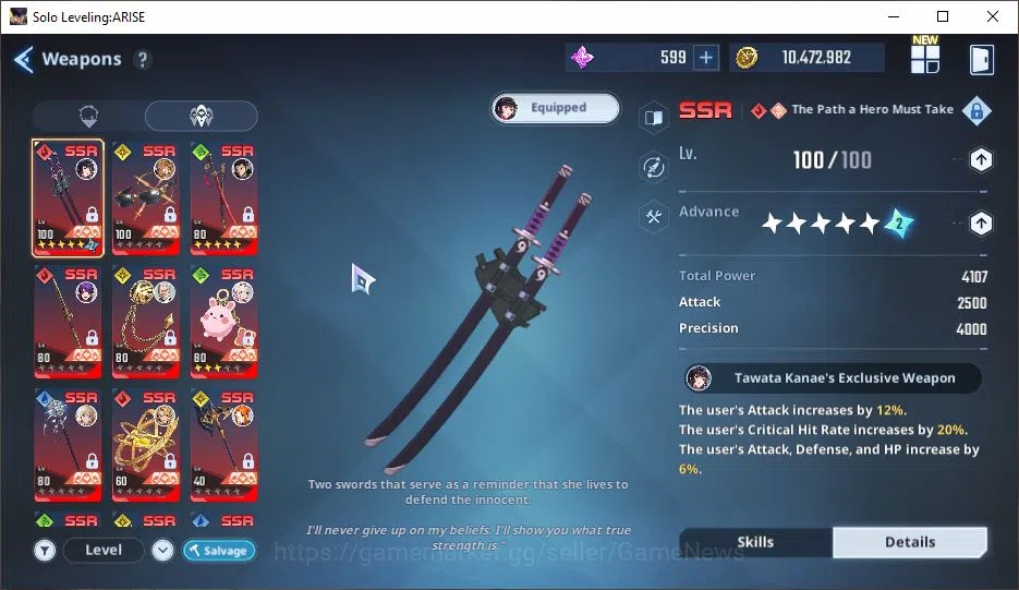 Solo Leveling: ARISE Accounts Total Power 670K| 21SSR |TawataA5+SignA7,GotoA5+Si image 11