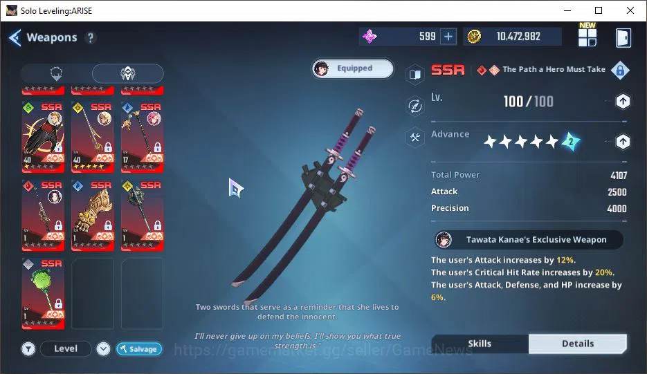 Solo Leveling: ARISE Accounts Total Power 670K| 21SSR |TawataA5+SignA7,GotoA5+Si image 12