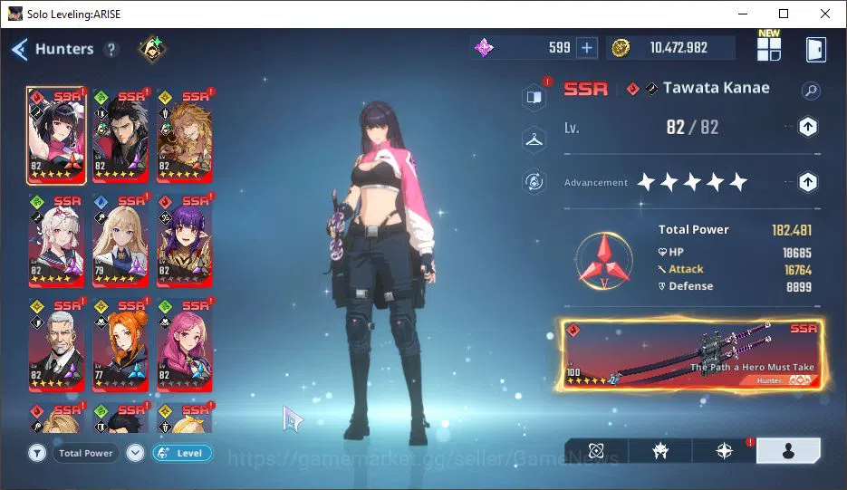 Solo Leveling: ARISE Accounts Total Power 670K| 21SSR |TawataA5+SignA7,GotoA5+Si image 6