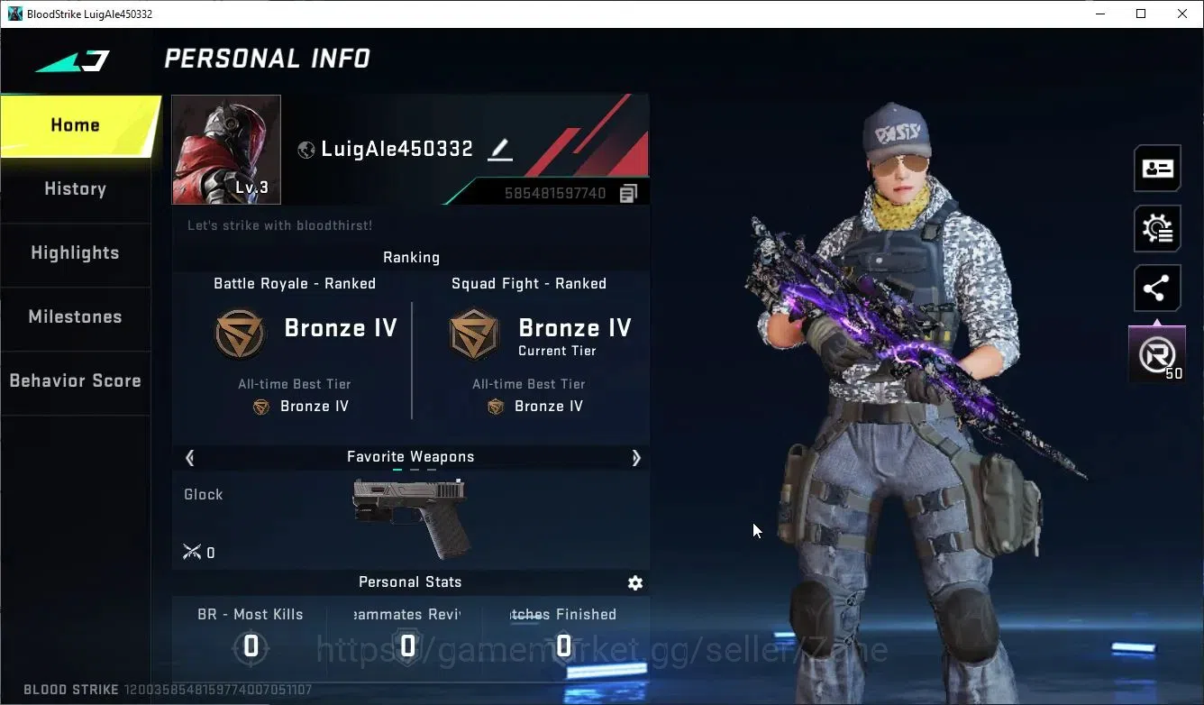 Blood Strike Accounts ASIA|Starter 1 ETERNAL: Kala-Whisper|2 LEGENDARY G image 2