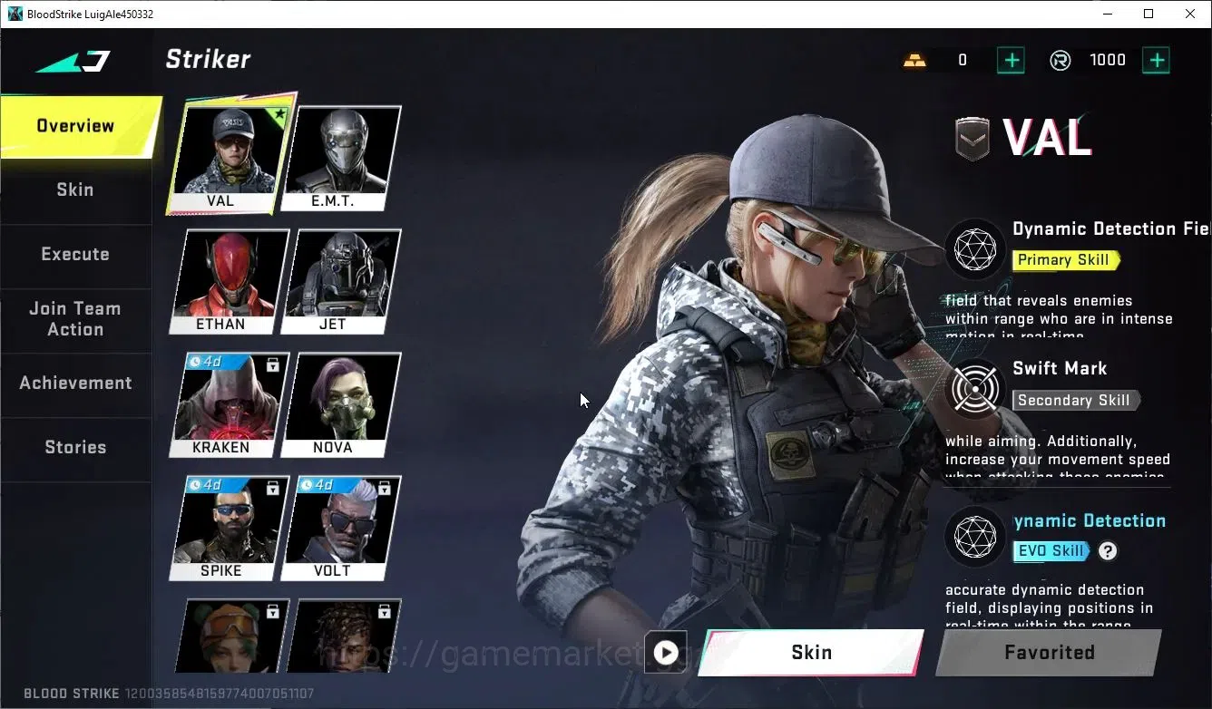 Blood Strike Accounts ASIA|Starter 1 ETERNAL: Kala-Whisper|2 LEGENDARY G image 3