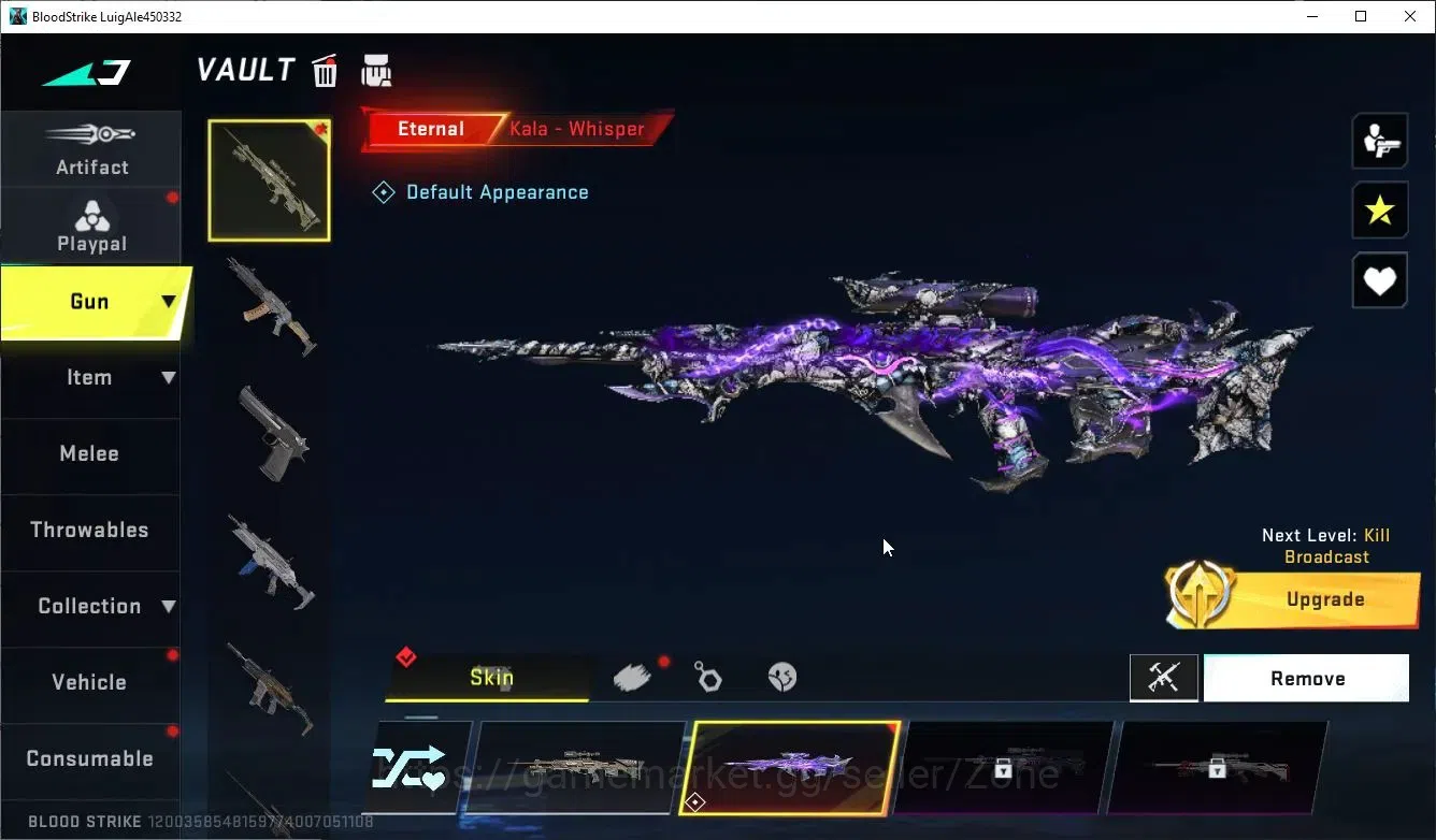 Blood Strike Accounts ASIA|Starter 1 ETERNAL: Kala-Whisper|2 LEGENDARY G image 4