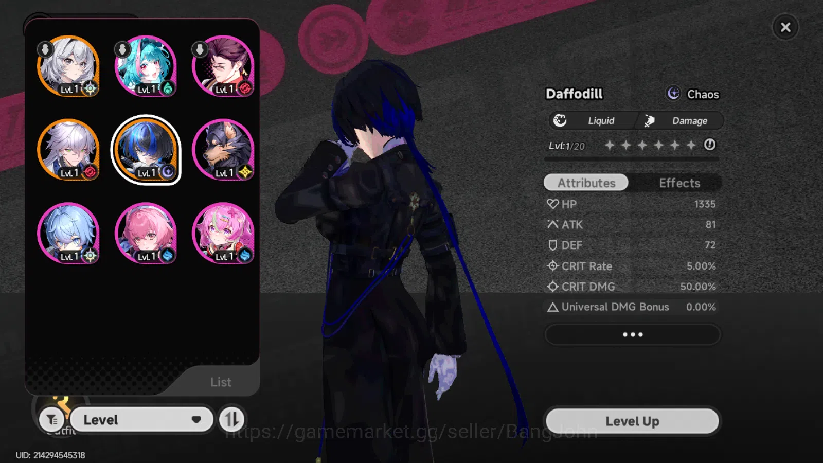 Neverness to Everness Accounts EU|Starter Lv3|2S Char Daffodill,Baicang+6A|MC Fem image 7