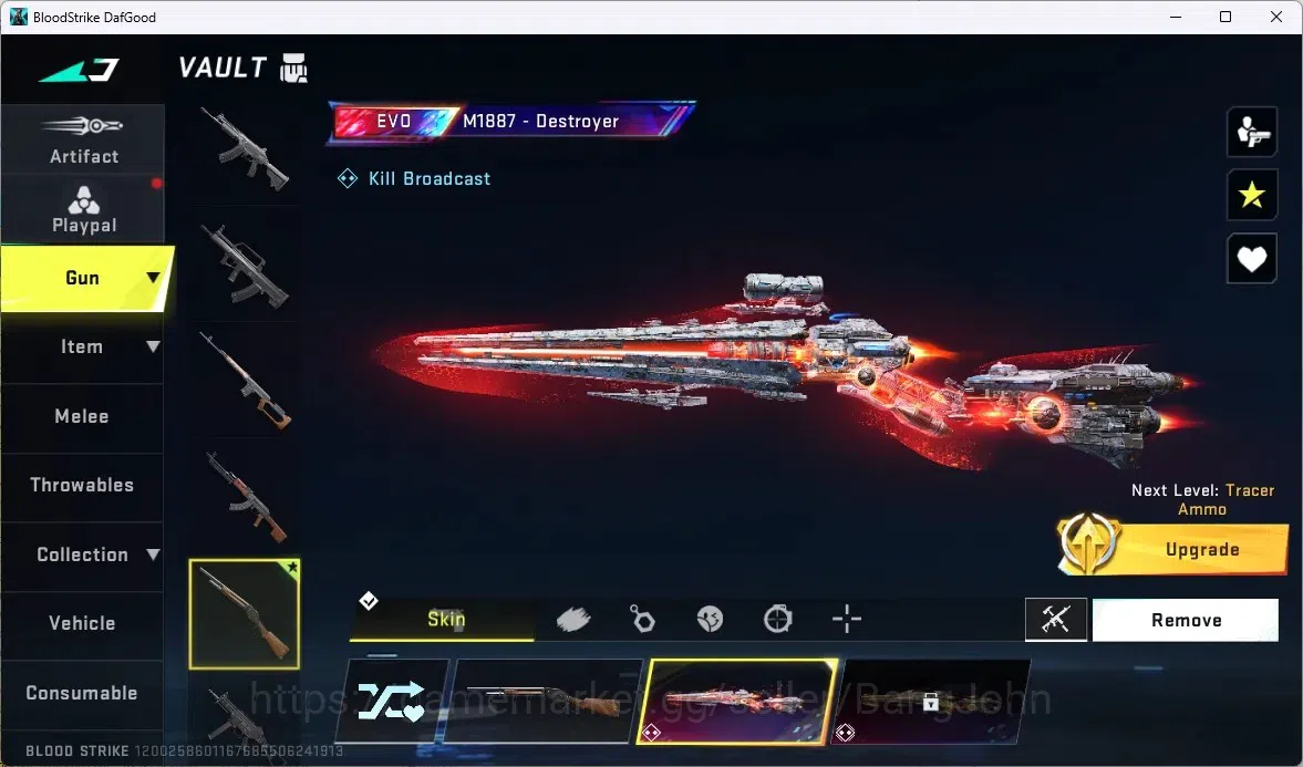 Blood Strike Accounts ASIA |1 Evo M1887-Destroyer|20 Upgrade Point(M1887 image 11