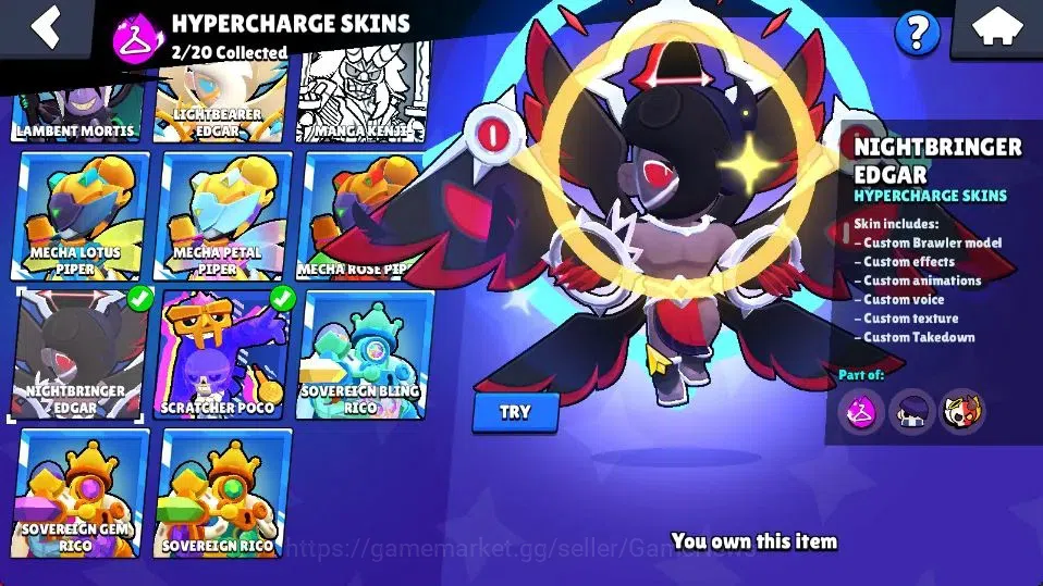 Brawl Stars Accounts 7728 Trophy|56 Brawlers 10 Max Lvl 2 Full Buffies| image 10