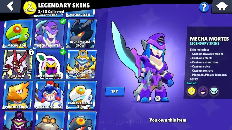 Brawl Stars Accounts 7728 Trophy|56 Brawlers 10 Max Lvl 2 Full Buffies| image 11