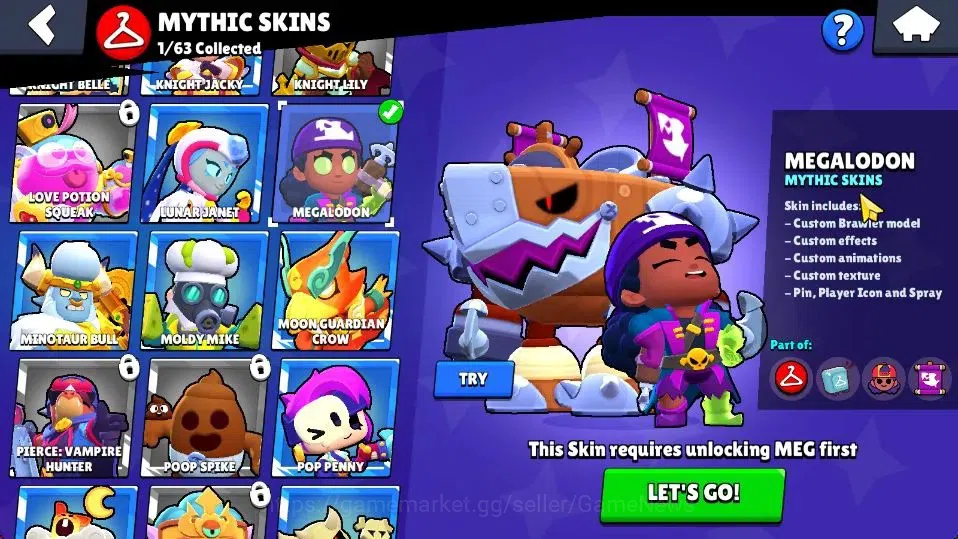 Brawl Stars Accounts 7728 Trophy|56 Brawlers 10 Max Lvl 2 Full Buffies| image 13