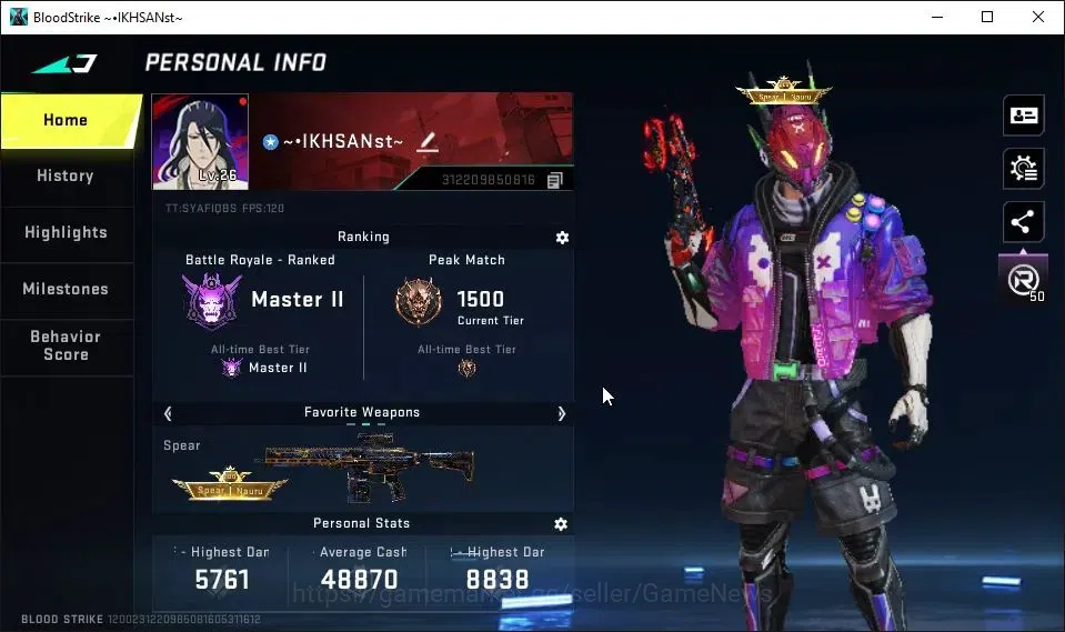 Blood Strike Accounts ASIA|Starter|ETERNAL DEagle-Scorpius|2 ULTRA[ETHAN image 2