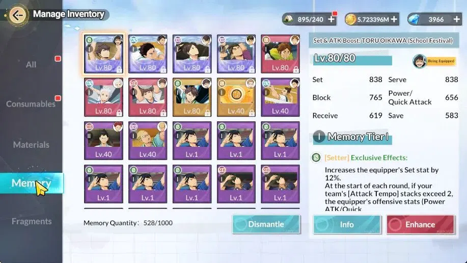 HAIKYU!! FLY HIGH Accounts SEA Lvl 53|4 SP (Akira Kunimi,Ushijima,Iwaizumi,Oi image 10