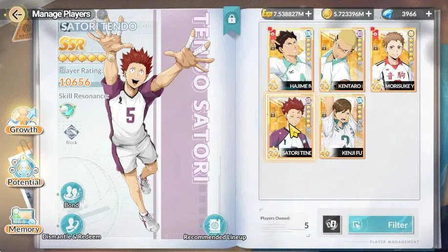HAIKYU!! FLY HIGH Accounts SEA Lvl 53|4 SP (Akira Kunimi,Ushijima,Iwaizumi,Oi image 3
