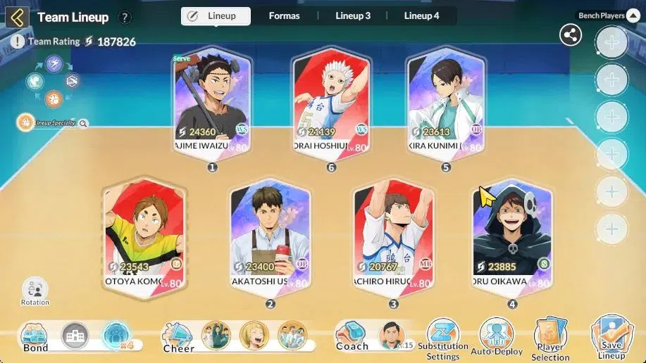 HAIKYU!! FLY HIGH Accounts SEA Lvl 53|4 SP (Akira Kunimi,Ushijima,Iwaizumi,Oi image 5