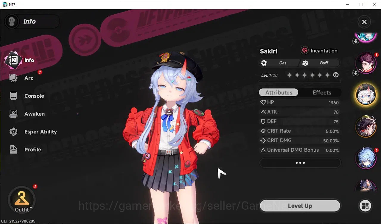 Neverness to Everness Accounts GLOBAL America|HL 3|2 S-Class [Hotori,Sakiri]|1 S- image 4
