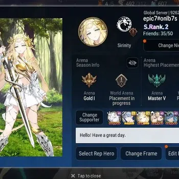 Epic Seven Accounts High-End Global Unverif|EndGame|21ML(Monarch Iseria,RnL,Salome,SN Yulha Etc.)|Bless+PoH ON|Stove(ES873Z)
