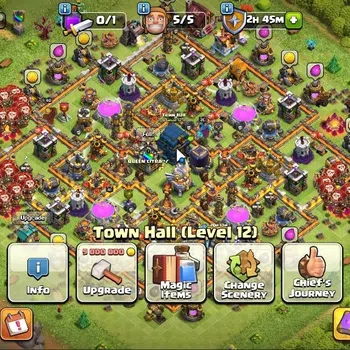 Clash of Clans Accounts High-End LV 118|TH 12-BH 8|HH 6|3 Limited Skins|BK 40,AQ 41,MP 30,GW 21|BM 7,BC 15|CN ON|Protect