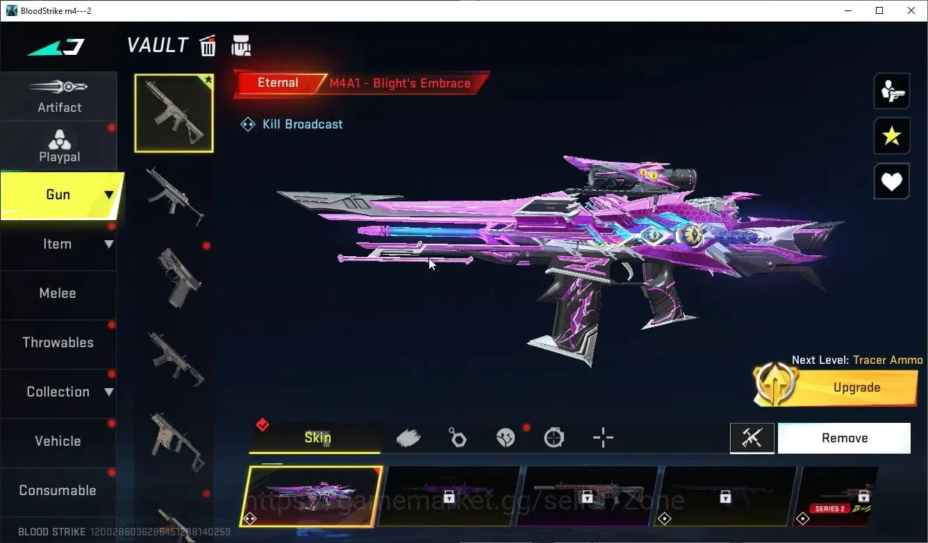 Blood Strike Accounts Starter ASIA|Fresh Acc.|STARTER 1 ETERNAL Gun: M4A1 Blight's Embrace|Bronze III Rank|LogNetEase(BS711Z) 1