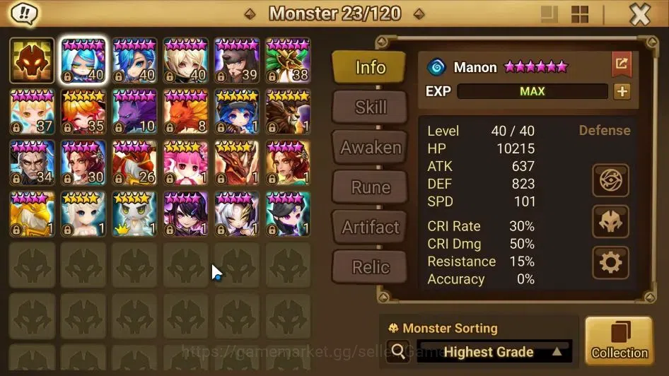 Summoners War: Sky Arena Accounts GLOBAL Lv 28|Starter|1 LD[Julianne]|7 Total NB5[Ri image 10