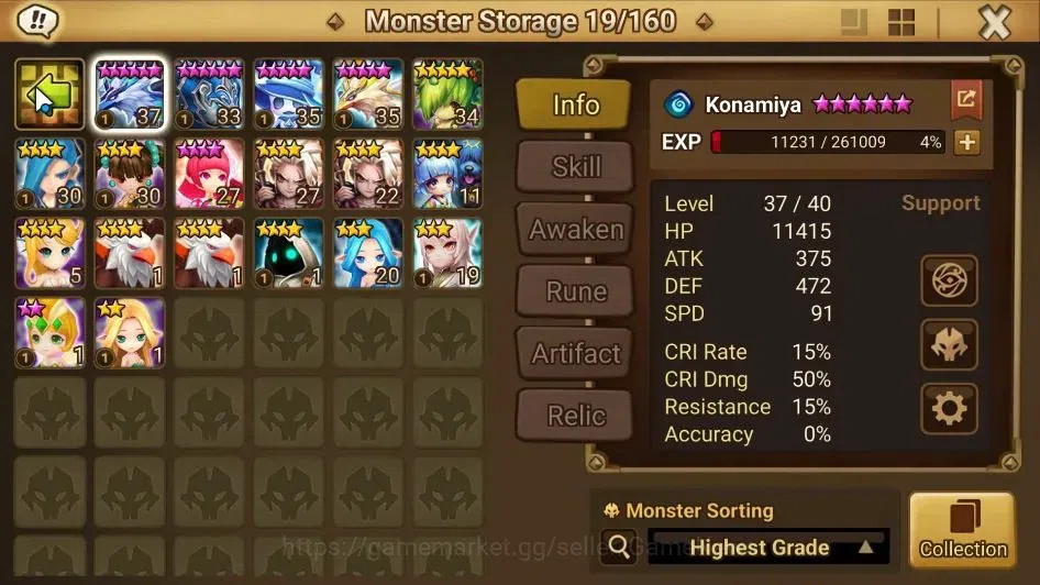Summoners War: Sky Arena Accounts GLOBAL Lv 28|Starter|1 LD[Julianne]|7 Total NB5[Ri image 11