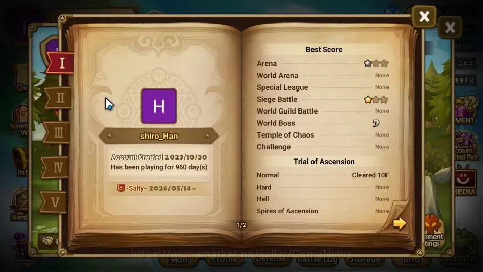 Summoners War: Sky Arena Accounts GLOBAL Lv 28|Starter|1 LD[Julianne]|7 Total NB5[Ri image 3