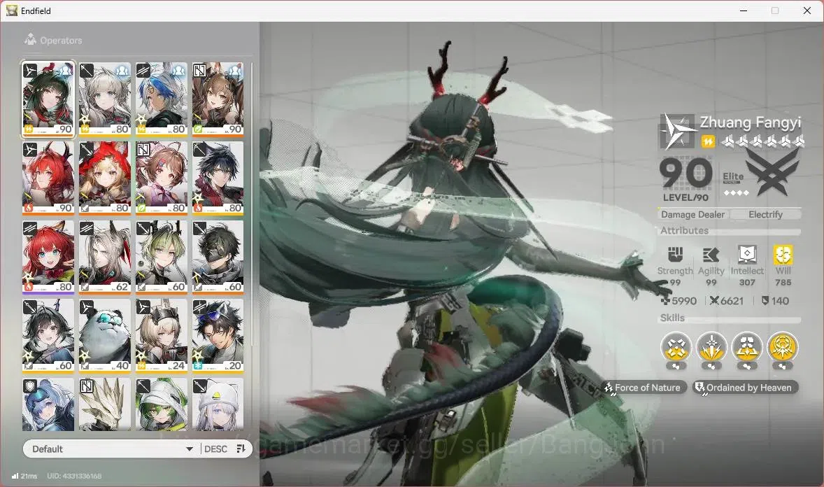 Arknights: Endfield Accounts ASIA | Lv 57|4 Limit+4 Sign (Zhuang Fangyi,Gilbert image 3