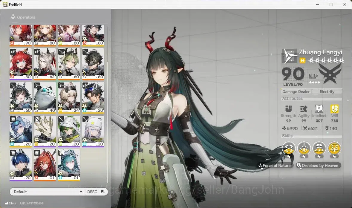 Arknights: Endfield Accounts ASIA | Lv 57|4 Limit+4 Sign (Zhuang Fangyi,Gilbert image 4