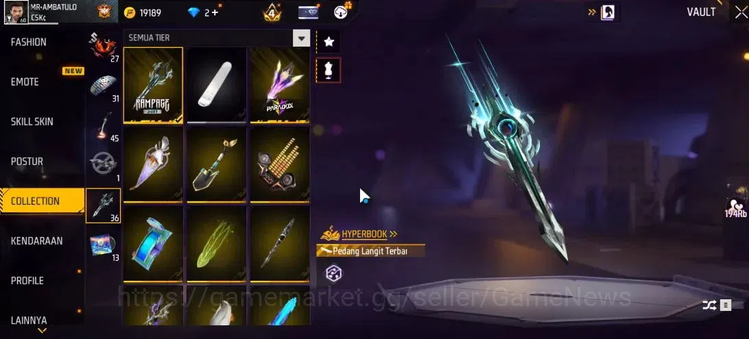 Free Fire Accounts Indonesia|M1887 Sterling Conqueror Lv 7,Emerald Po image 13