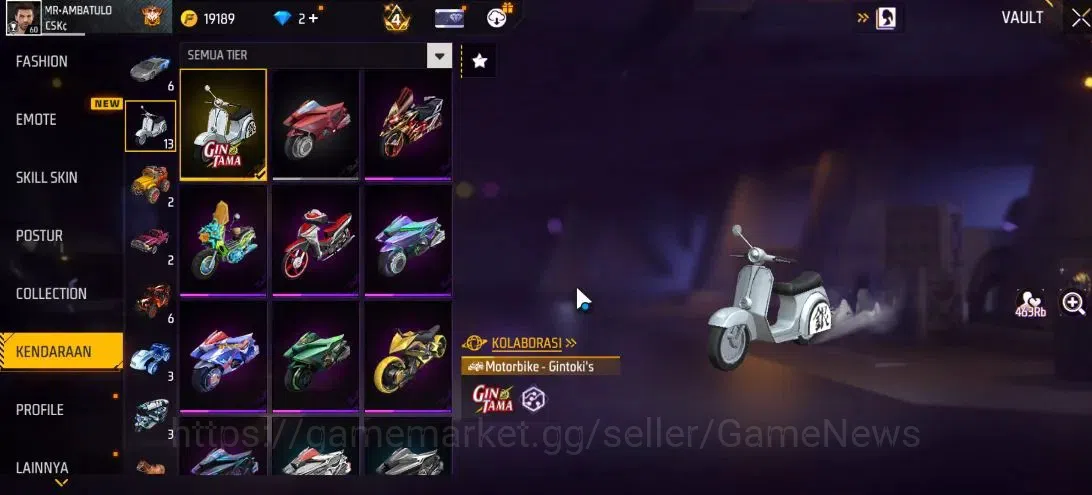 Free Fire Accounts Indonesia|M1887 Sterling Conqueror Lv 7,Emerald Po image 15