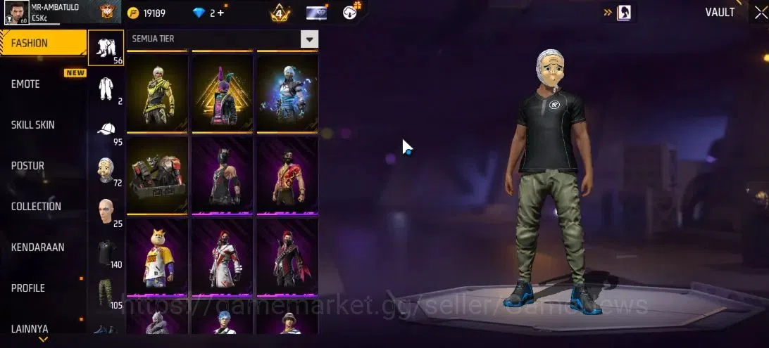 Free Fire Accounts Indonesia|M1887 Sterling Conqueror Lv 7,Emerald Po image 9