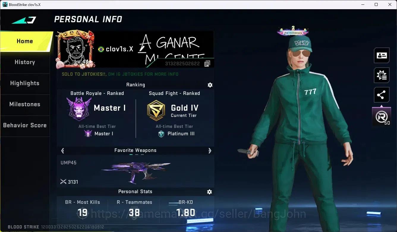 Blood Strike Accounts ASIA|Limited Butterfly Knife|4 Ultra & 10 Legendar image 1