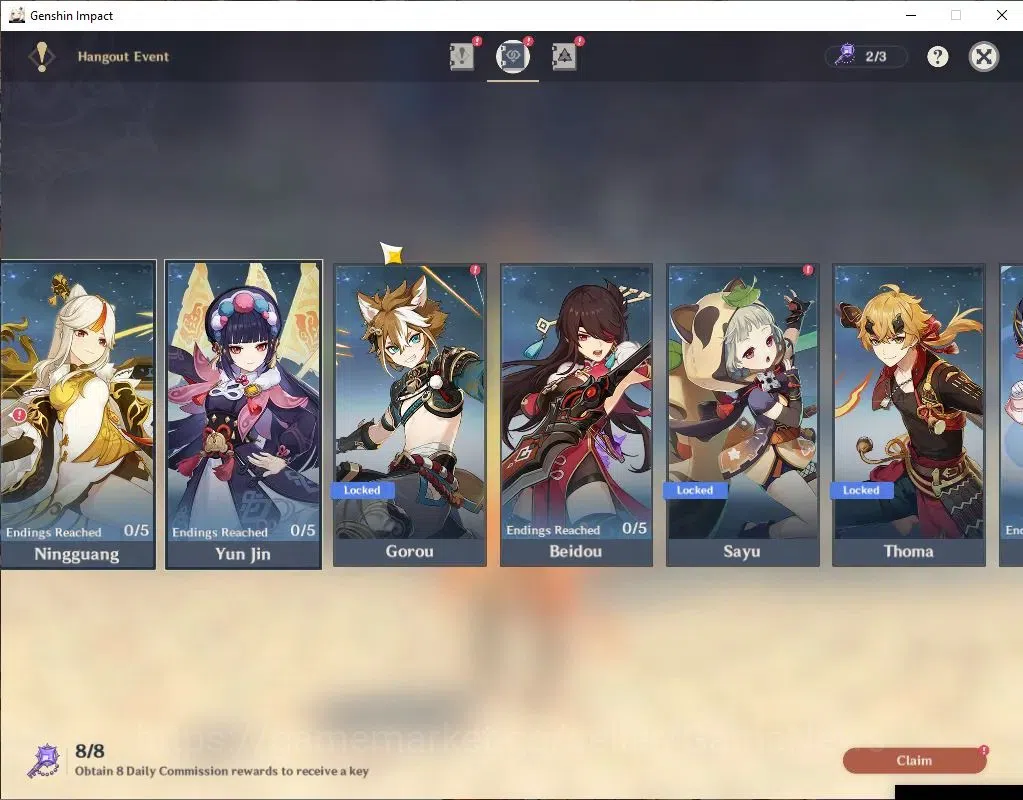 Genshin Impact Accounts ASIA |AR 56|5 Limit+6(*5WeP)|(Skirk,Raiden)+Sign,M image 15