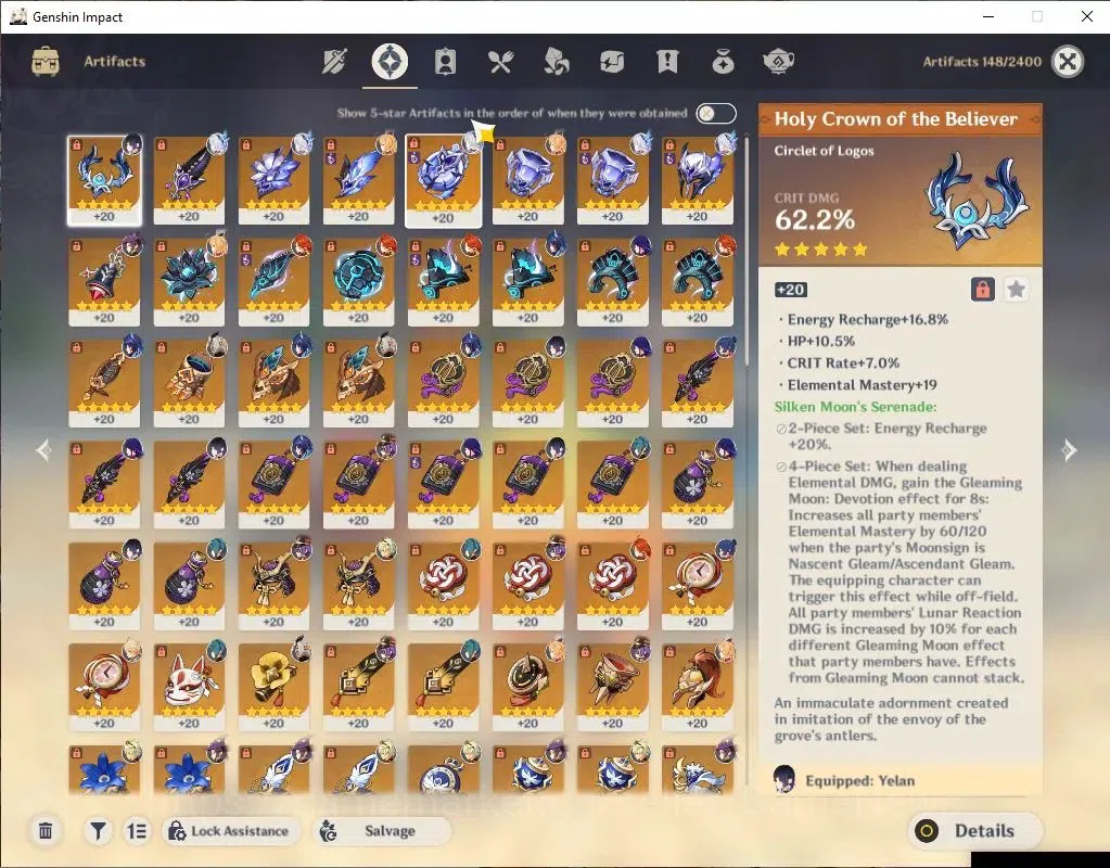 Genshin Impact Accounts ASIA |AR 56|5 Limit+6(*5WeP)|(Skirk,Raiden)+Sign,M image 6