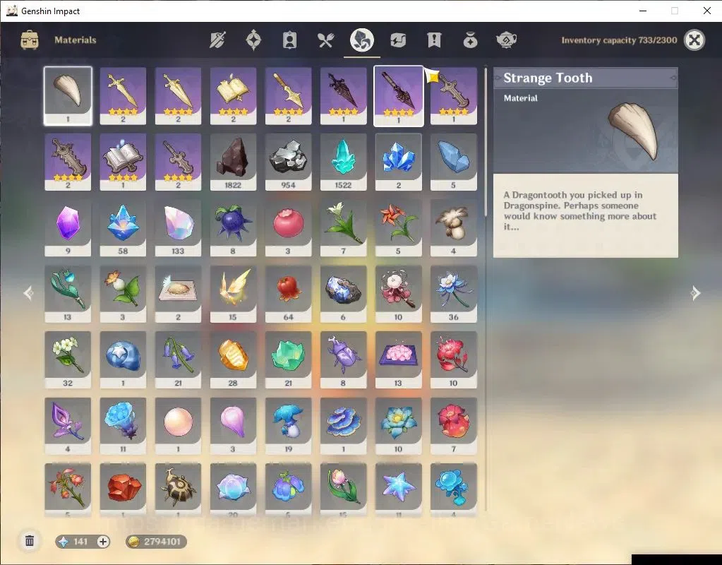 Genshin Impact Accounts ASIA |AR 56|5 Limit+6(*5WeP)|(Skirk,Raiden)+Sign,M image 8