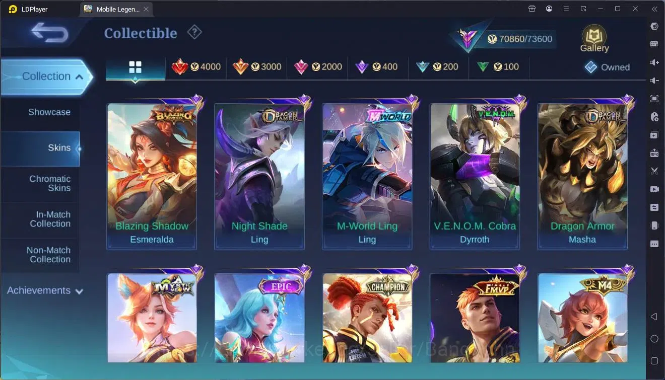 Mobile Legends: Bang Bang Accounts Global|Hero 127|Skin 261|Renowned|KOF Karina|Trans image 3