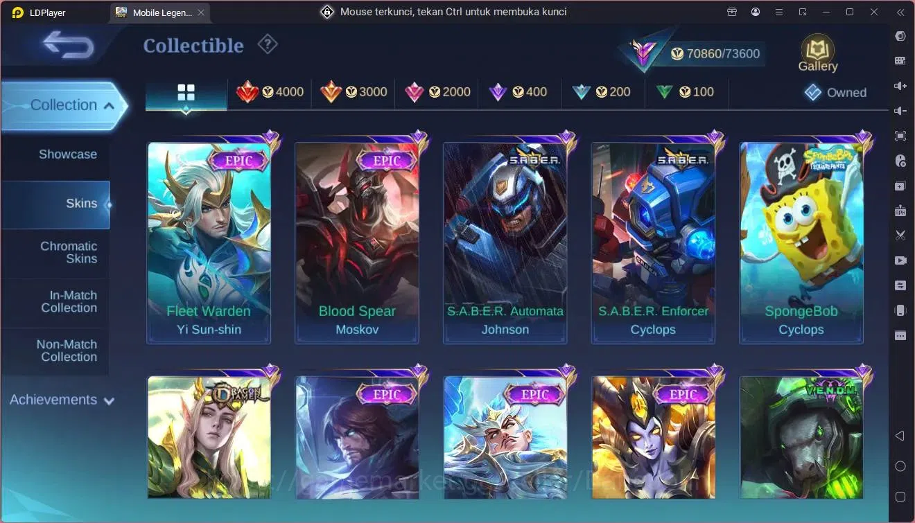 Mobile Legends: Bang Bang Accounts Global|Hero 127|Skin 261|Renowned|KOF Karina|Trans image 8
