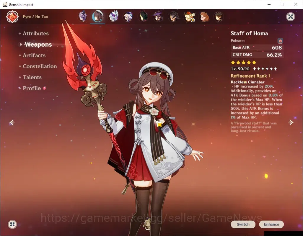 Genshin Impact Accounts ASIA|AR 60|End Game|30Limit+28(*5Wep)|PremTeam (Sk image 14