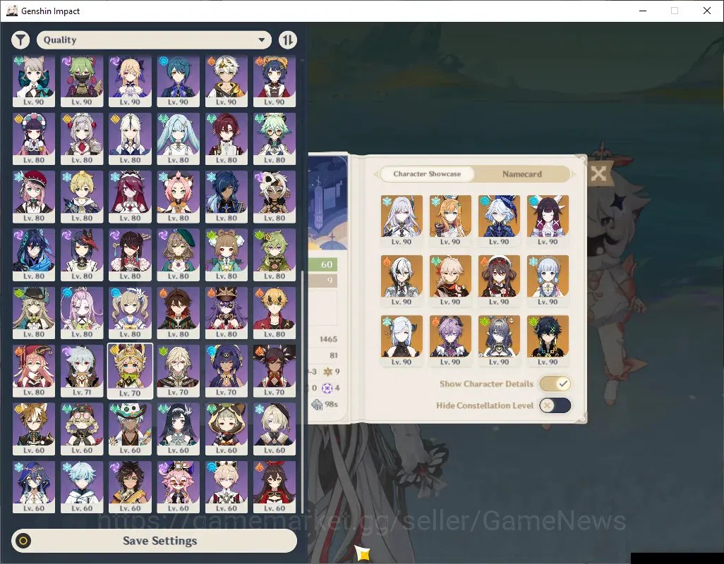 Genshin Impact Accounts ASIA|AR 60|End Game|30Limit+28(*5Wep)|PremTeam (Sk image 3