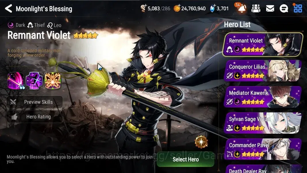 Epic Seven Accounts Global|UnVerif|Ready Gacha 6k Mystic Medal|9 ML(BH image 14