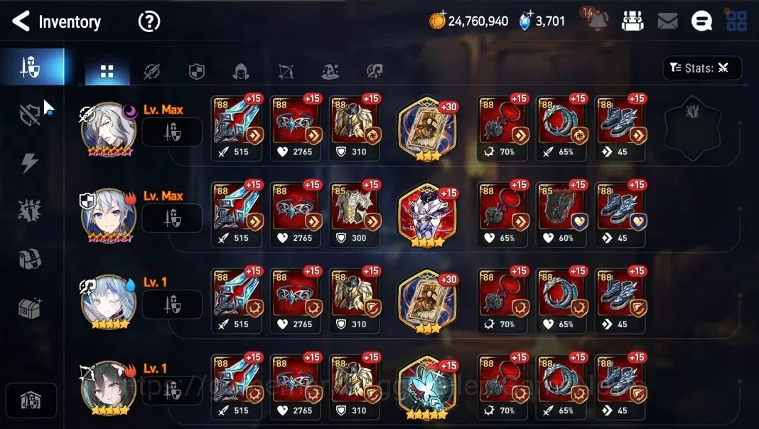 Epic Seven Accounts Global|UnVerif|Ready Gacha 6k Mystic Medal|9 ML(BH image 18