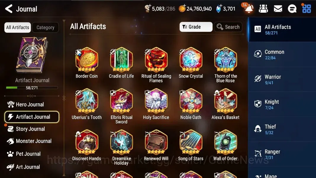 Epic Seven Accounts Global|UnVerif|Ready Gacha 6k Mystic Medal|9 ML(BH image 8