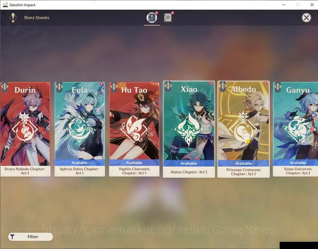 Genshin Impact Accounts ASIA |AR 43 |3 Limited + 1 (*5Wep) |Skirk,Columbin image 14