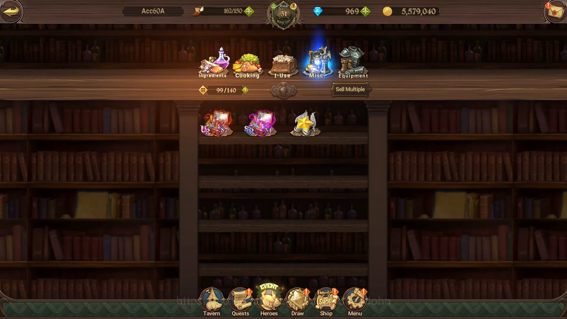 The Seven Deadly Sins: Grand Cross Accounts ASIA|1.6M CC|DM 969 + LS 200| UR Demon King Meliod image 3