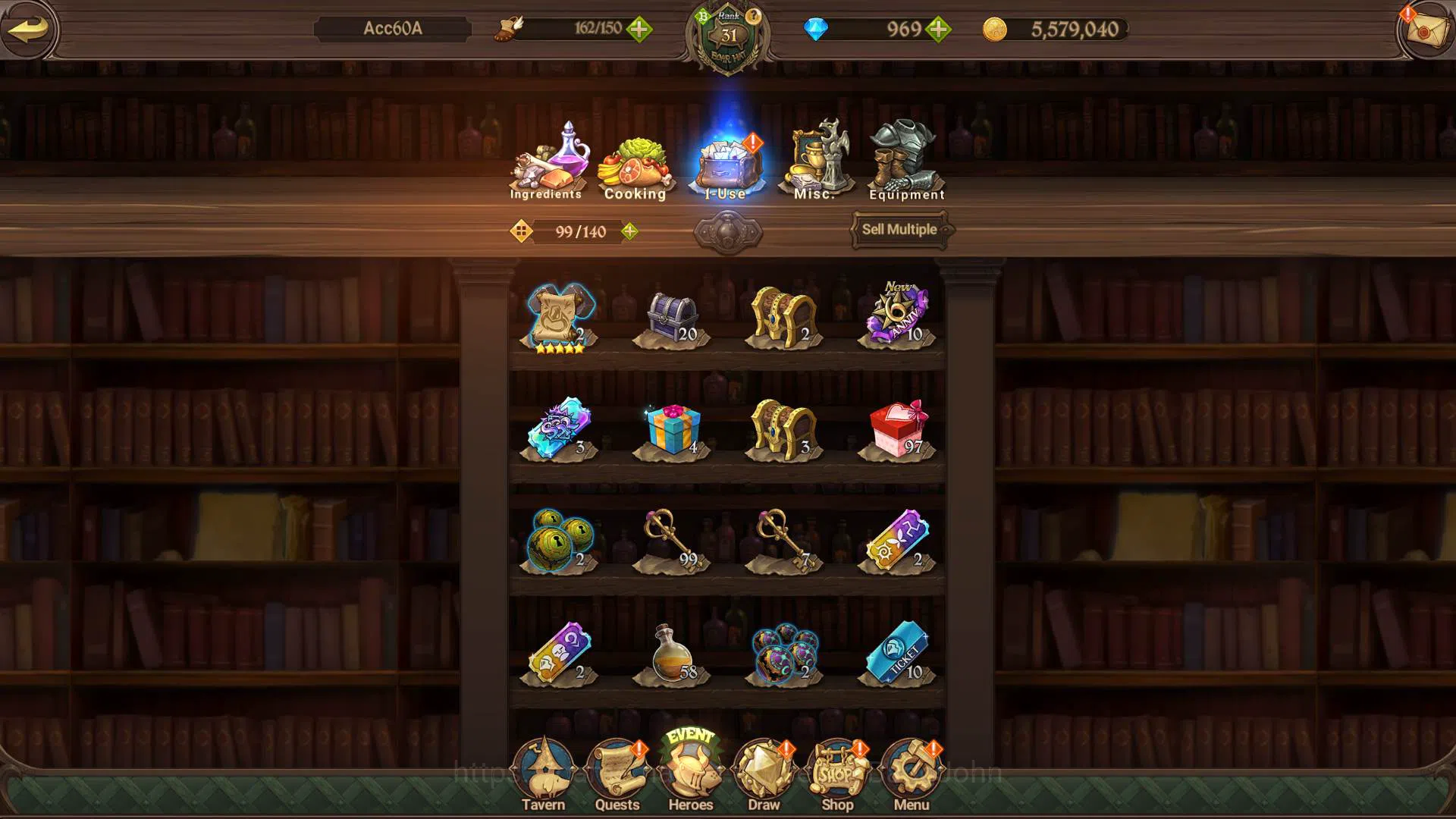 The Seven Deadly Sins: Grand Cross Accounts ASIA|1.6M CC|DM 969 + LS 200| UR Demon King Meliod image 4