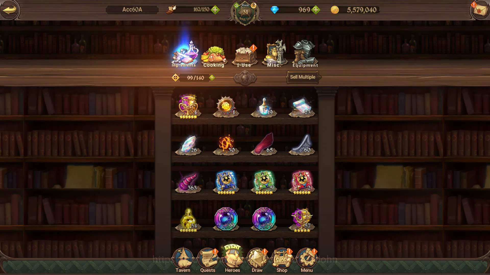 The Seven Deadly Sins: Grand Cross Accounts ASIA|1.6M CC|DM 969 + LS 200| UR Demon King Meliod image 6