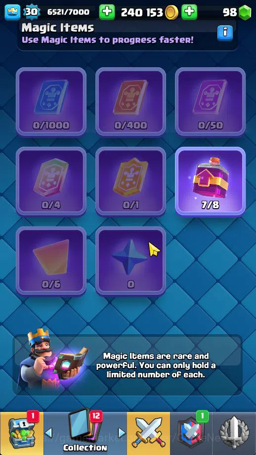 Clash Royale Accounts Midgame Lv 30|Trophy 6030|KTL 11|Limited Skin|Card 106| 1 HERO 2 EVO 1 Champ 13 Legendary 33 Epic 30 13