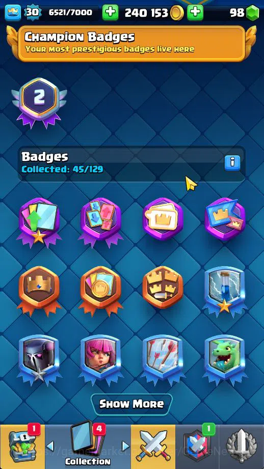 Clash Royale Accounts Midgame Lv 30|Trophy 6030|KTL 11|Limited Skin|Card 106| 1 HERO 2 EVO 1 Champ 13 Legendary 33 Epic 30 17