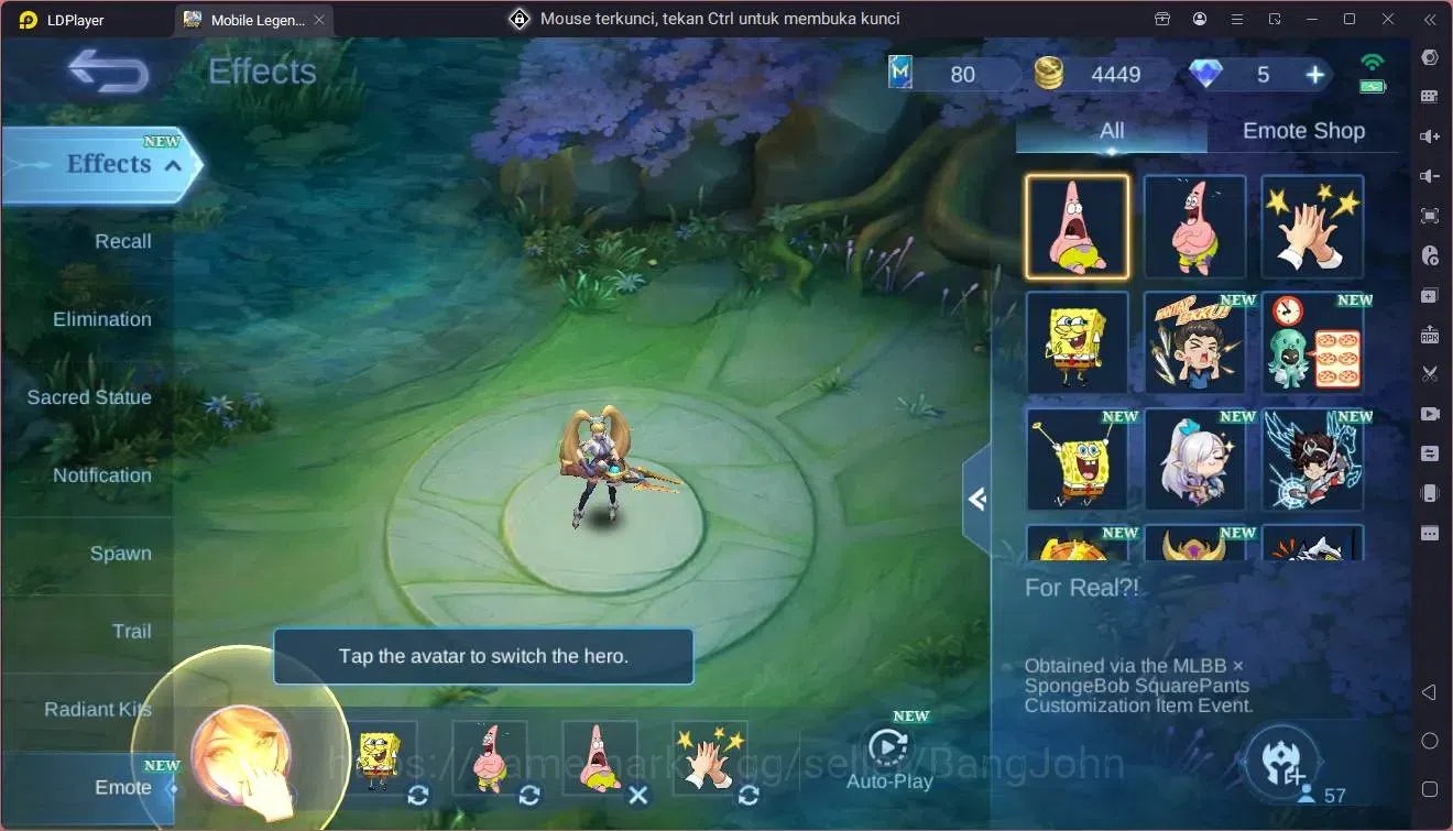 Mobile Legends: Bang Bang Accounts Global|Hero 57|Skin 76|Seasoned|Sanrio Floryn|Spon image 13